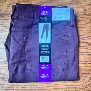 Purple jeans